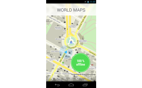 MAPS.ME Pro - Die App stellt detaillierte Offline-Karten aller Länder zur Verfügung. Der aktuelle Standort wird dabei über GPS ermittelt und ebenfalls angezeigt. Per Knopfdruck lassen sich alle Karten aktualisieren. Erforderliche Android-Version: 2.3 oder