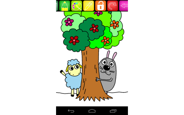 Malbuch II - In Malbuch II spielen Kinder mit Bildern und malen diese mit unterschiedlichen Farben aus. Es gibt mehr als 270 Malseiten unter anderem aus den Kategorien Natur, Tiere, Menschen, Autos und mehr. Erforderliche Android-Version: 4.0 oder höher.