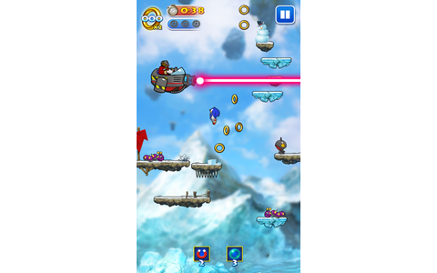 Sonic Jump - Nicht horizontal, sondern vertikal spielen Nutzer Sonic in einer HD-Grafikwelt, um Dr. Eggman das Handwerk zu legen. Ebenso lassen sich andere Charaktere wie Tails und Knuckles spielen, die jeweils einzigartige Fähigkeiten haben. Erforderlich
