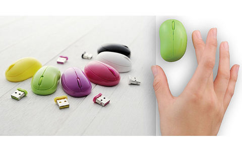 Elecom Baby Beans Laser Mouse - Schon 2011 sicherte sich das Elcom-Mausmodell Baby Beans  in den Guinness World Records den Titel "kleinste kabellose Maus der Welt".