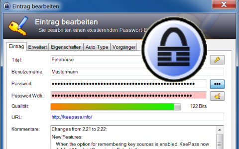 Passwort-Manager: Keepass 2.22 erschienen
