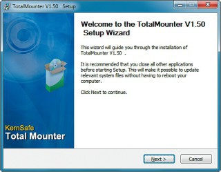 Total Mounter: Das kostenlose Programm installiert auf Windows-PCs einen virtuellen CD- und DVD-Brenner.