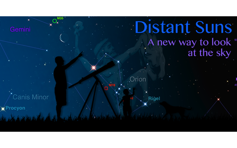 Distant Suns: Unleash your inner astronaut - Kennt 130.000 Sterne und zeigt den Nachthimmmel für Ihren Standort.