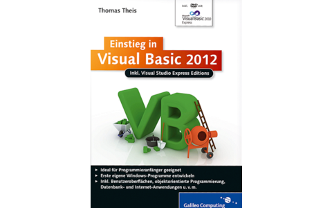 Einstieg in Visual Basic 2012: Anhand anschaulicher und leicht nachvollziehbarer Beispiele erläutert dieses Buch die Visual-Basic-Grundlagen zu Variablen, Operatoren, Schleifen & Co., objektorientierte Programmierung, Fehlerbehandlung, Erstellen von Daten