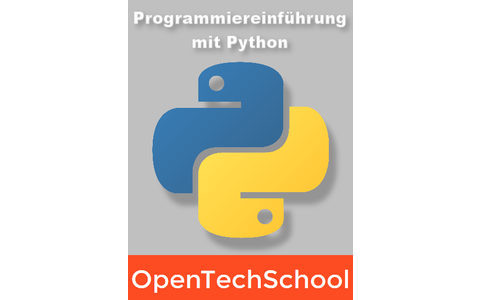 Programmiereinführung mit Python: Mit diesem Buch führt die OpenTechSchool Python-Einsteiger Schritt für Schritt durch die Grundlagen der Programmierung. Die einzelnen Kapitel widmen sich dem Zeichnen mit turtle, Variablen, Schleifen, benutzerdefinierten 