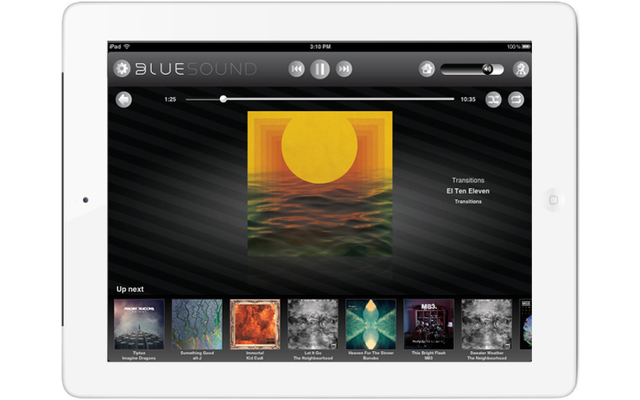 Apple iPad mit Bluesound Powernode App