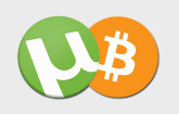 utorrent und Bitcoin Logo
