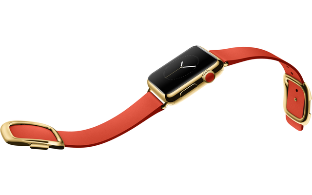 Die Apple "Watch Edition" kommen mit einem Uhrengehäuse aus 18 Karat Gelbgold oder Roségold
