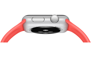 Das Smartwatch-Gehäuse der Apple Watch Sport