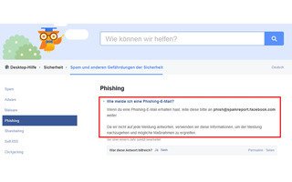 Tipp 7 - Phishing auf Facebook melden
