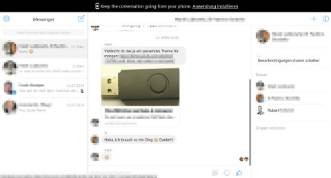 Facebook Messenger im Browser