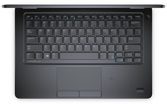 Die Tastatur des Dell Latitude 12 E5250 ist gegen Flüssigkeiten geschützt. Mit an Bord sind zudem Extras wie ein Dual-Band-WLAN-Adapter samt Bluetooth 4.0 und NFC.