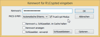 Kompatibilitätsmodus: TrueCrypt-Laufwerke lassen sich einfach per Klick in VeraCrypt integrieren. Sie werden dann automatisch gemountet.
