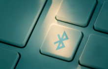 Tastatur mit Bluetooth-Symbol