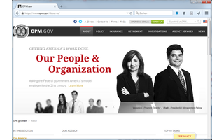 Webseite der US-Behörde OPM