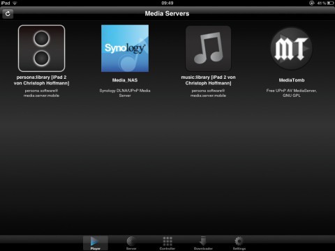Für iOS-Geräte wie das iPad ist die kostenlose App media:connect die erste Wahl (Bild 4).