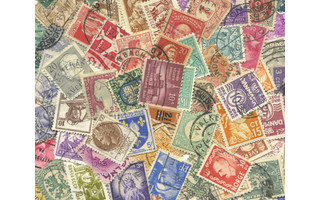 Briefmarken in verschiedenen Farben