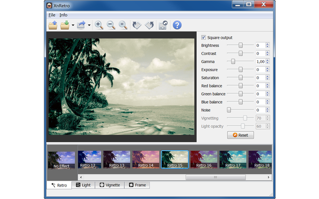 Xnretro: Kostenloses Fotoeffekt-Tool des Xnview-Machers