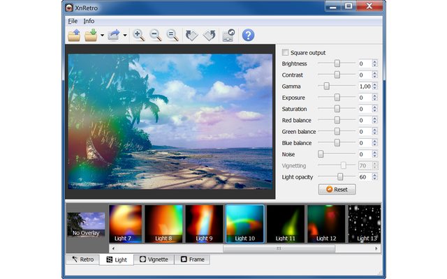 Xnretro: Kostenloses Fotoeffekt-Tool des Xnview-Machers