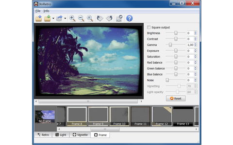 Xnretro: Kostenloses Fotoeffekt-Tool des Xnview-Machers