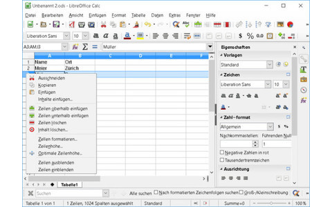 Calc in LibreOffice 5.1