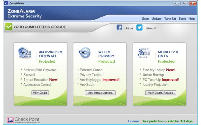 Check Point ZoneAlarm Extreme Security