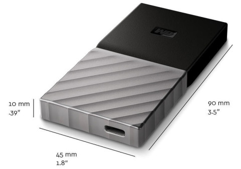 SSD-Festplatte von WD mit kompaktem Gehäuse