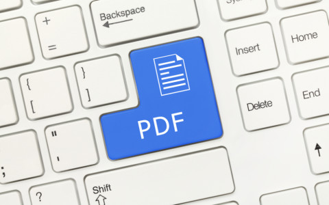 PDF auf Tastatur