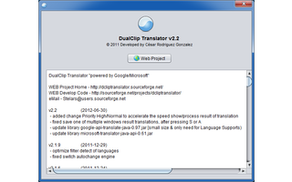 DualClip Translator ist eine kostenlose Java-Anwendung, die Übersetzungen auf Knopfdruck liefert
