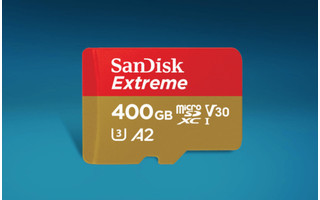 MicroSD-Karte mit 400 GByte Kapazität