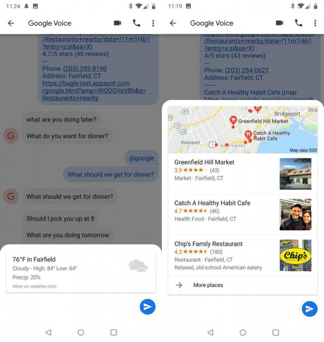 Google Assistant in Androi8d Messages